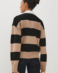 Paxton Sweater Oatmeal Black Sweater - Crewneck Rails