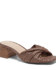 Pedro Raffia Sandal Brown Sandals - Heeled Sandals Silent D