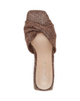 Pedro Raffia Sandal Brown Sandals - Heeled Sandals Silent D