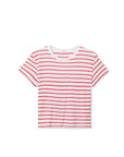 Jersey Stripe Tee Tomato Tops - Tees perfectwhitetee