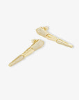 Pavé XL Serpent Drop Earrings Gold Earrings Melinda Maria