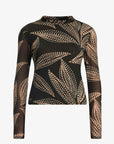 Marta Top Star Dust Leaf Tops - Blouses Caballero