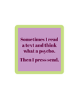 Press Send Coaster