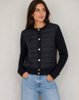 Women's Puffer Jacket Zelinda Blue Black Outerwear - Longsleeve Save The Duck
