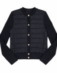 Women's Puffer Jacket Zelinda Blue Black Outerwear - Longsleeve Save The Duck