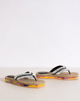 Lou Raffia Off White Shoes - Sandals - Flat Sandals De Siena