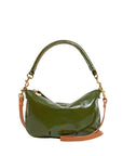 Petit Moyen Messenger Crinkle Patent Army Crossbody Clare V.