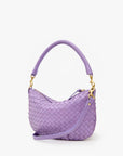 Petit Moyen Messenger Medium Woven Diagonal Jacaranda Crossbody Clare V.