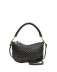 Petit Moyen Messenger Woven Checker Black Hobo & Shoulder Clare V.