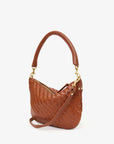 Petit Moyen Medium Woven Zig Zag Hazelnut Crossbody Clare V.