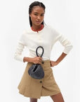 Petit Moyen Messenger Woven Diagonal Twilight Navy Hobo & Shoulder Clare V.