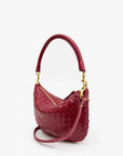 Petit Moyen Messenger Woven Diagonal Garnet Hobo & Shoulder Clare V.