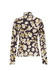Piper Top Spotted Black Tops - Turtleneck Cara Cara
