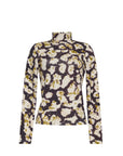 Piper Top Spotted Black Tops - Turtleneck Cara Cara