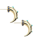 Protect Ancient Eye Tusk Hoops Earrings Jane Win
