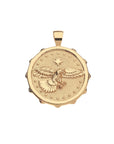 Protect Eagle Original Pendant Coin 18" Drawn Link Necklaces Jane Win