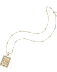 Protect Queen of Spades Card Pendant 16-18" Written in the Stars Chain (White) Necklaces Jane Win