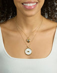 Protect Eye of Stone Pendant 16-18" Classic Rolo Necklaces Jane Win
