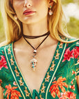 Pumpkin Bead Necklace Lapis Necklaces Jane Win