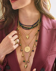 Protect Double Wrap Charm Necklace