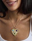 JW x LA VIE Chunky Treasure Trove Heart Pendant Necklaces Jane Win