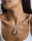 JW x LA VIE Lucky Jumbo Horseshoe Pendant Necklaces Jane Win
