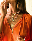 Strong Blazing Sun Coin Pendant 16-18" Classic Rolo Necklaces Jane Win