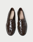 Rachel Woven Leather Loafer Espresso Flats - Loafer Loeffler Randall