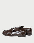 Rachel Woven Leather Loafer Espresso Flats - Loafer Loeffler Randall