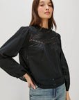 Reyna Blouse Black Tops - Blouses Rails