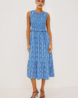 Rialto Dress Blue Ikat