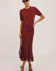 Ebony Skirt Crimson Skirts - Midi Rails