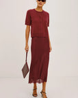 Ebony Skirt Crimson