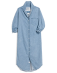 Rory Maxi Shirtdress Classic Blue Denim Dresses - Midi Frank & Eileen