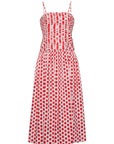 Rahi Midi Dress Celeste Spot Red Dresses - Midi Cara Cara