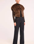 Kira Vest Dark Brown Outerwear - Vest Misa