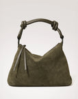 Siena Hobo Bag Olive Suede