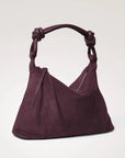 Siena Hobo Bag Plum Suede Hobo & Shoulder Rails