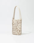 Mccall Laser Cut Leather Bucket Bag Cream Hobo & Shoulder Simkhai