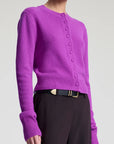 Skyler Cashmere Cardigan Fuchsia Sweater - Cardigans A.L.C