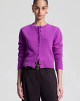 Skyler Cashmere Cardigan Fuchsia Sweater - Cardigans A.L.C