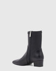 Stassi Ankle Boot Black Leather Boots - Booties Aquatalia