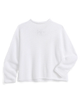 Monterey Pointelle Sweater White Sweater - Crewneck Frank & Eileen