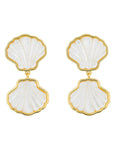 Sankaty Scallop Double Earring Earrings ASHA