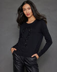 Keep 'Em Guessing Black Sweater - Crewneck Lisa Todd