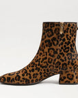 Paige Ankle Bootie Leopard Brahma Hair Leather Boots - Booties Sam Edelman
