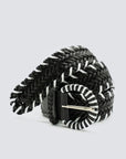 16 Ply Handwoven Belt Black/White Belts Dragon Diffusion
