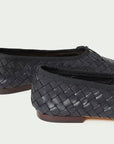Landry Woven Flat Black Flats - Ballet Loeffler Randall
