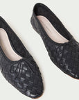 Landry Woven Flat Black Flats - Ballet Loeffler Randall