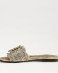 Bambi Slide Sandal Gold Raffia Sandals - Flat Sandals Sam Edelman
